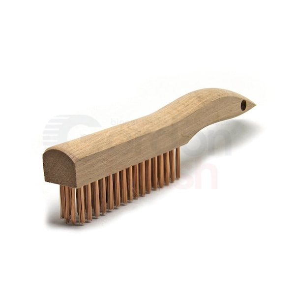 4x16 Row 0.012 Phosphor Bronze Wire, Wood Shoe Handle Scratch Brush, PK12